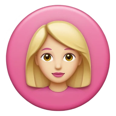 female gender symbol classic emoji style sticker