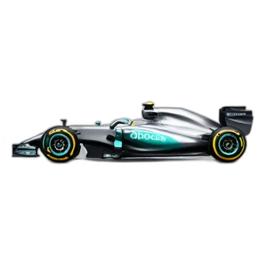 Mercedes f1 cars sticker