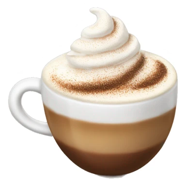 “Cappuccino with frothy milk and a sprinkle of cocoa on top.” sticker