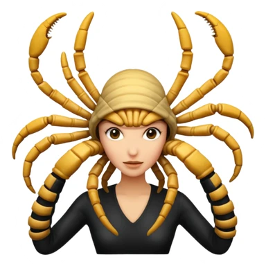 woman with Facehugger sticker