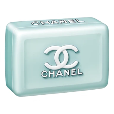 chanel white bar soap  sticker