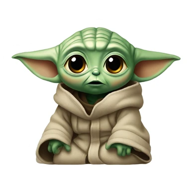 confused baby yoda sticker