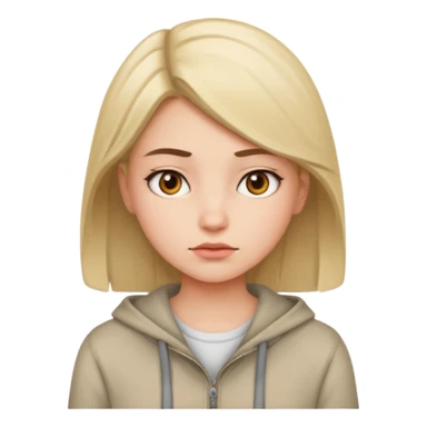 fake costumer loyalty, girl that doesn't care, she is like whatever sticker