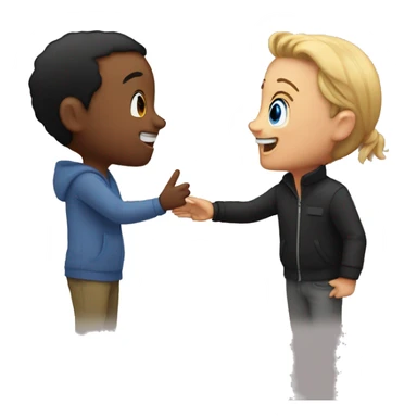 Avery saying hi to Charlie  sticker