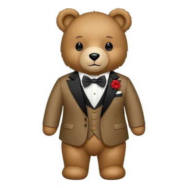 Ralph Lauren Polo Bear teddy bear wearing a suit and bowtie sticker