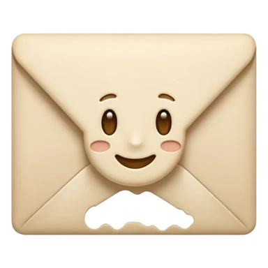 Letter color pale beige creamy sticker