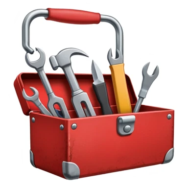 red toolkit labeled “ENGL 1001” sticker