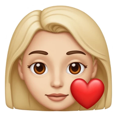 heart eyes with a weird smirk sticker