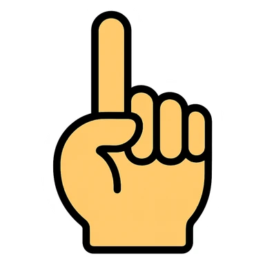 index finger sticker