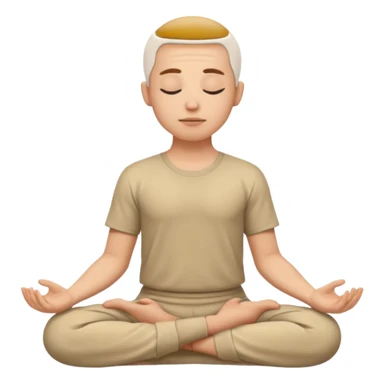meditating sticker