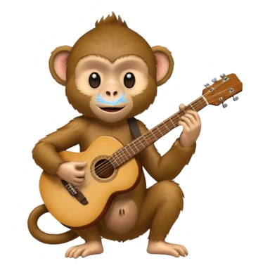 monkey Musician sticker