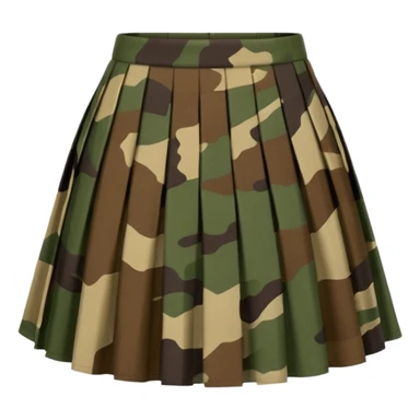 camouflage skirt sticker