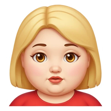 Ugly girl fat chubby sticker