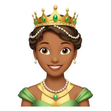tạo cho tôi emoji công chúa tianna xinh và gần giống trong phim nhất sticker