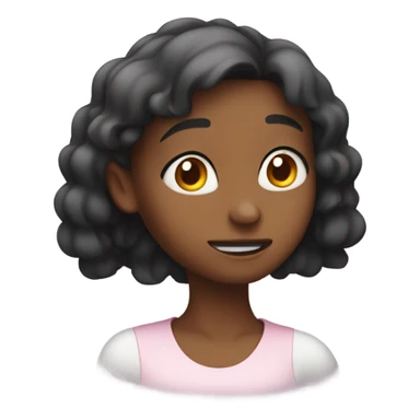 Girl shaking her head  sticker