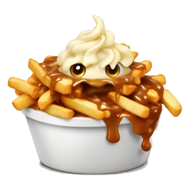 Poutine qui mange une poutine sticker