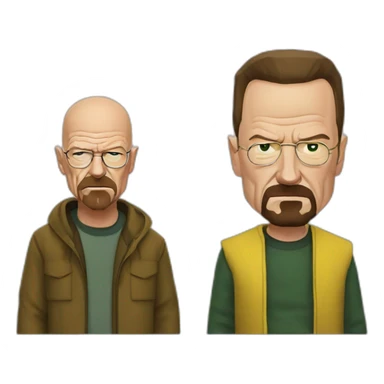 Walter white and jesse pinkman sticker