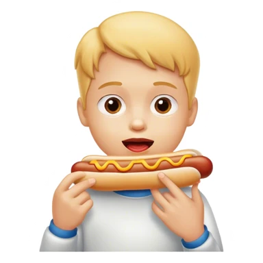Kid that eats hot dogs sticker