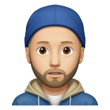 Eminem с брродой sticker