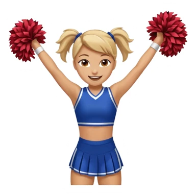 cheerleader stunt sticker