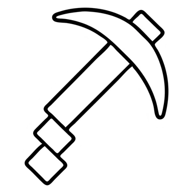 Minecraft pickaxe sticker