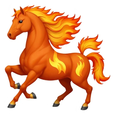 Fire horse sticker