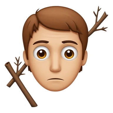 drawn stick man ruing sticker