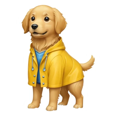 dog in yellow rain coat



 sticker