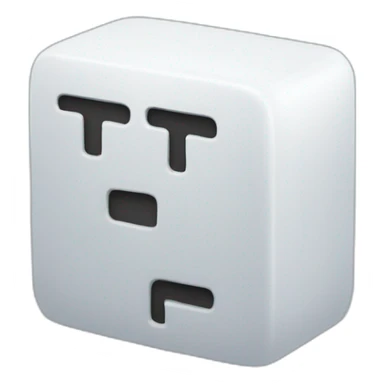 letters T, E and F all connected sticker