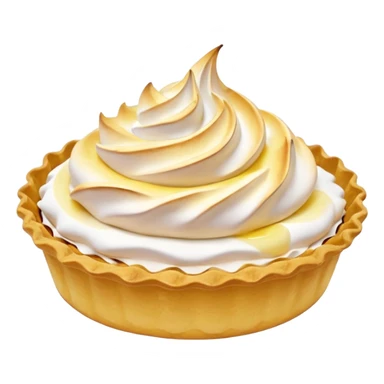 Lemon tartlet with meringue on top sticker