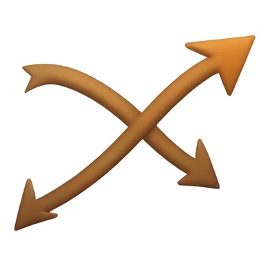 Curved arrow up sticker