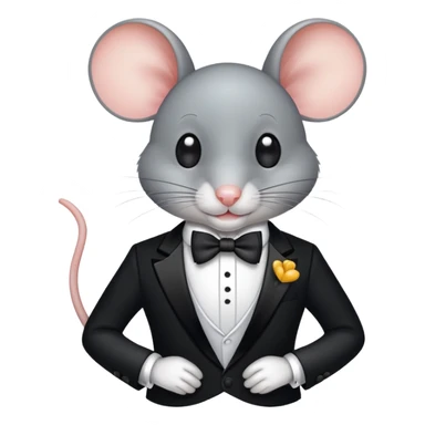 mouse in a tux sticker