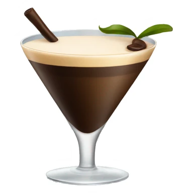 Espresso martini in a glass sticker