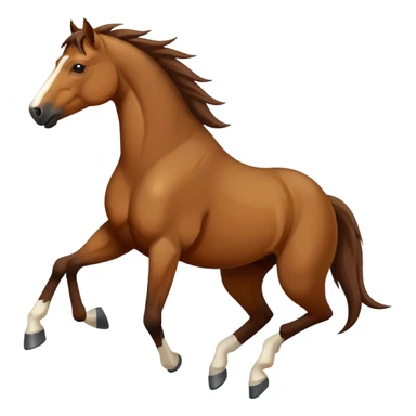 A wild mustang horse sticker