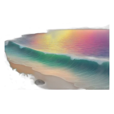 Design a breathtaking sunrise scene with vibrant colors over a tranquil ocean. sticker
