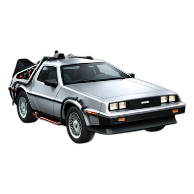 back to the future car sticker