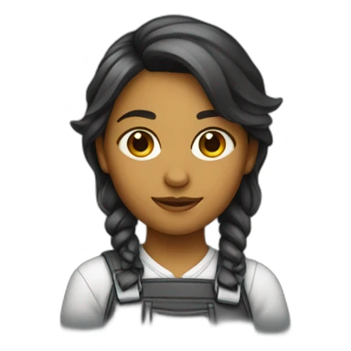 A girl artist and developer  sticker