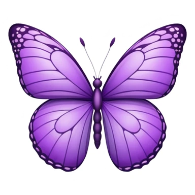 Create a purple butterfly emoji that I can copy and paste. sticker