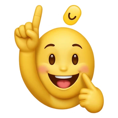 A laughing emoji with the middle finger up sticker