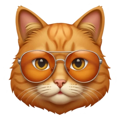 Cat wearing sunglasses e con il broncio sticker
