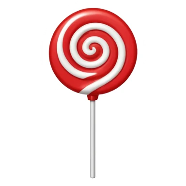 red round lollipop sticker