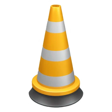 Cono de tráfico sticker