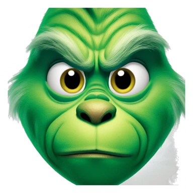 the grinch but blue sticker