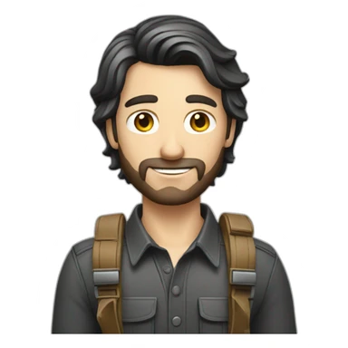 Male Photographer Caucasian brunette sticker