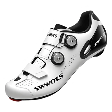 Wight color road cycling shoes looks like s-works torch, without any logo sticker