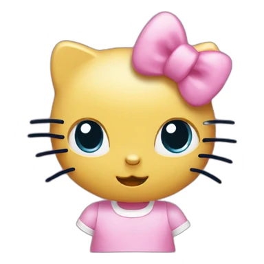 Emoji hello kitty sticker