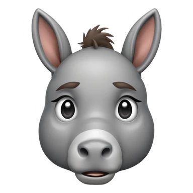 Emoji d'un âne qui pleure sticker