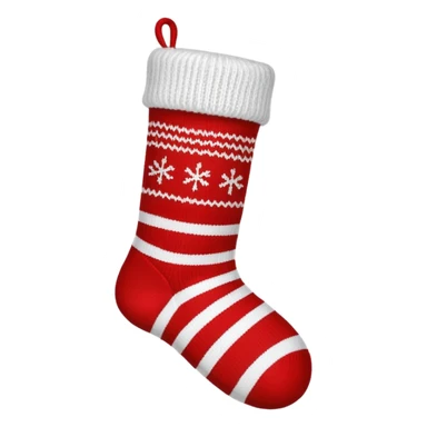 Christmas red sock sticker