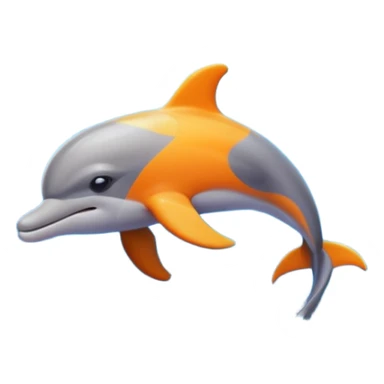 Dolphin swimming through underground tunnel sticker