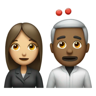 Man and woman take a pill together  sticker